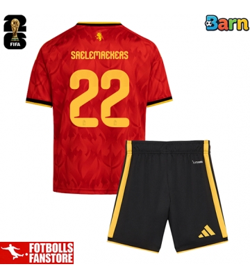 Belgien Alexis Saelemaekers #22 Hemmatröja Barn VM 2026 Kortärmad (+ Korta byxor)